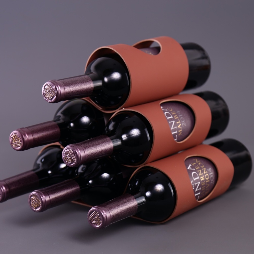 Vacavaliente Leather Wine Rack Bottle Holder